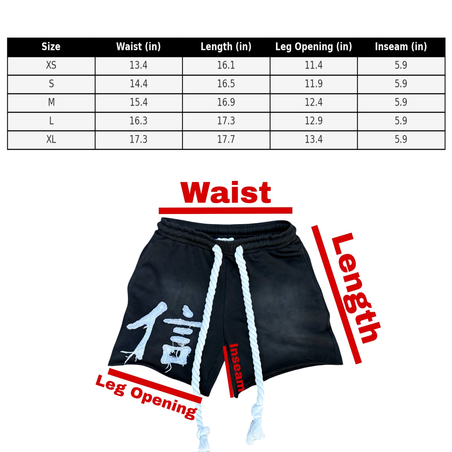 "Rope of Faith" Shorts (Black)